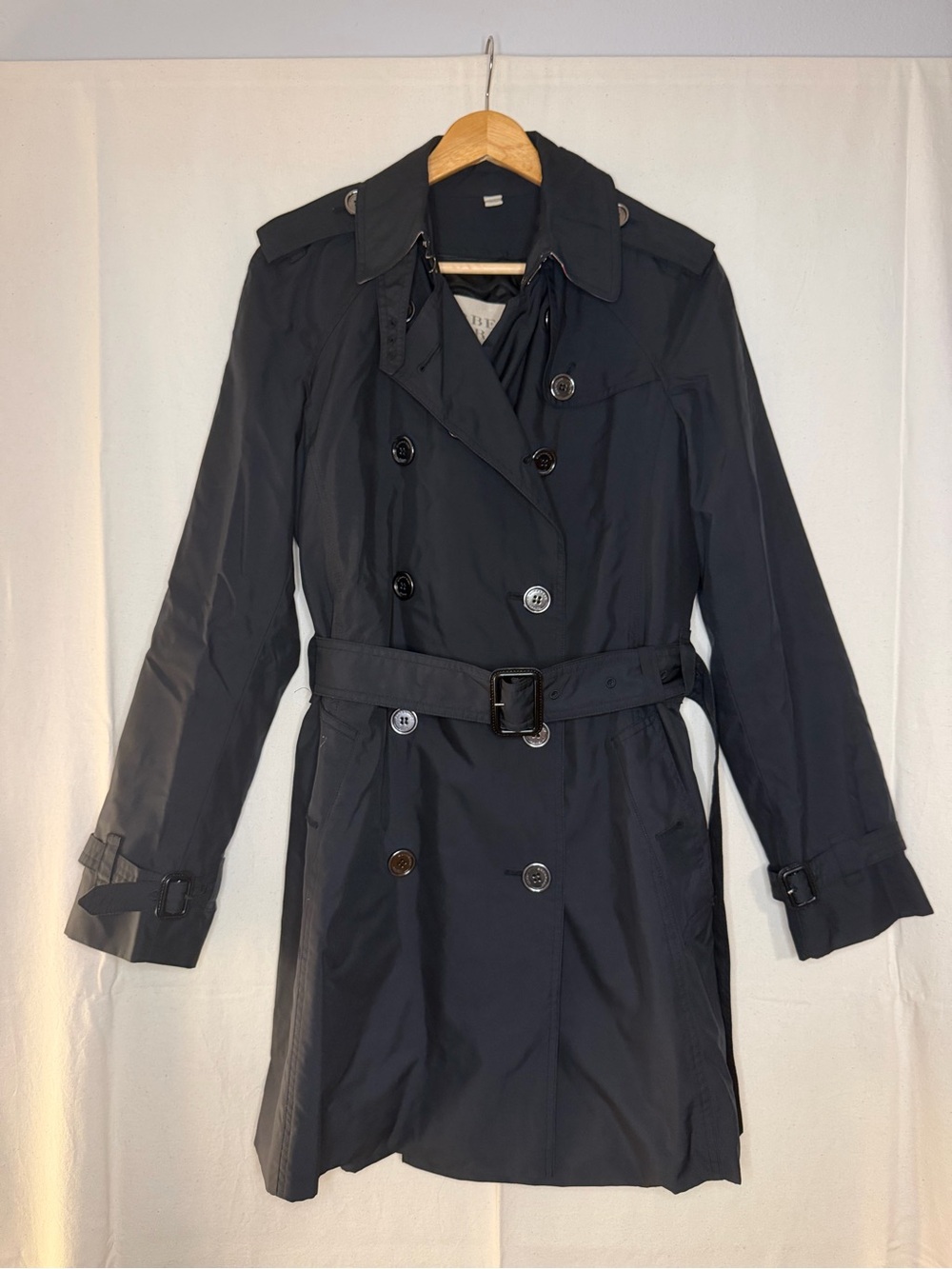 Vintage Burberry Trench/Raincoat with Removable Wool Liner–US 6 READ DESCRIPTION